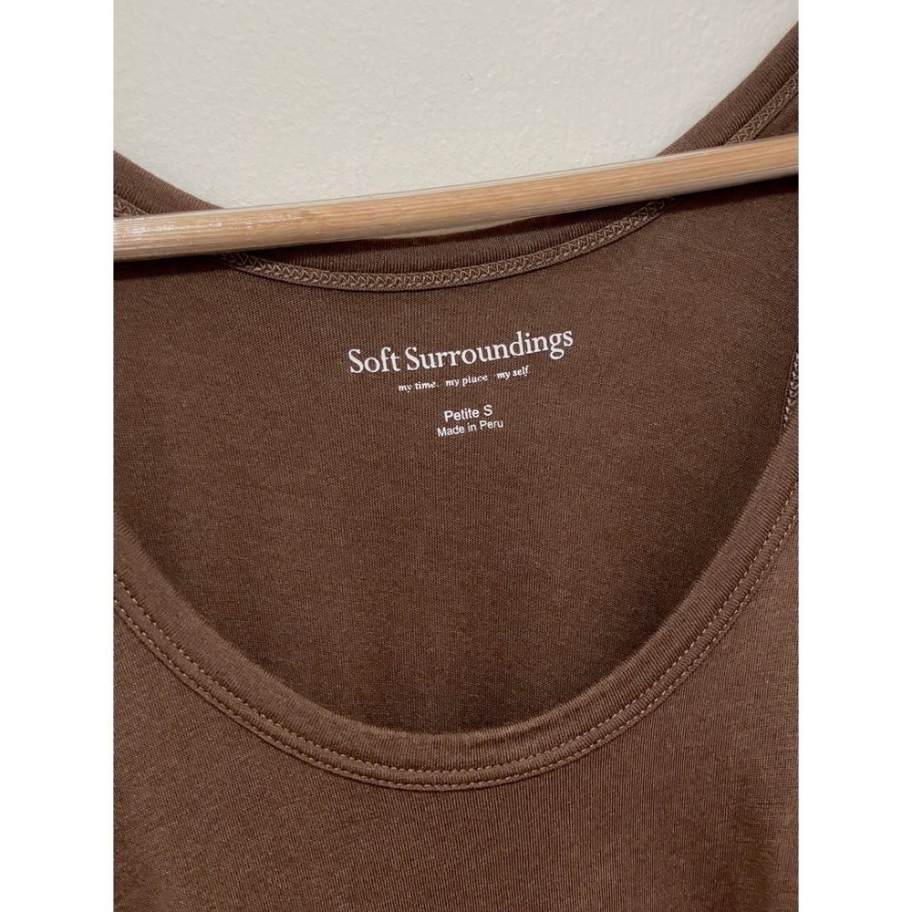 Soft Surroundings Santiago Dress Size Petite Small Brown - Picture 5 of 12